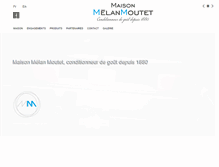 Tablet Screenshot of maisonmelanmoutet.com